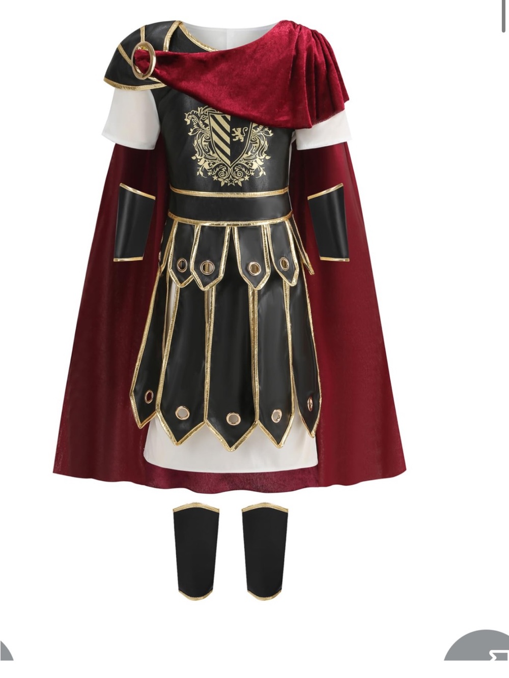 Kids Warrior- Medieval Roman Soldier Knight Viking Gladiator Costume 12-14 years